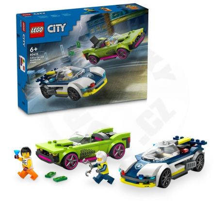 LEGO® City 60415 Naháňačka policajného auta a športiak