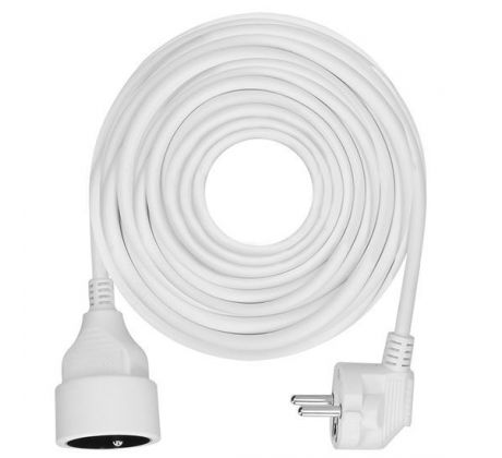 Solight predlžovací prívod - spojka, 1 zásuvka, 10m, 3 x 1mm2, biela