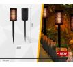 LED solárna záhradná lampa 39cm 1.2W