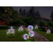 FLD-03-C | Záhradné solárne svietidlo LED Dekoratívne cesnakové kvety trojité | 70 cm, 600 mAh