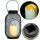 Solárna LED záhradná lampa BARI BLACK