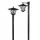 Solárna záhradná LED lampa 138cm