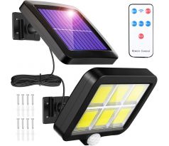 SSL-120LED | 120 LED COB solárna lampa s modulárnym solárnym panelom