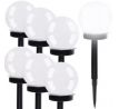 Solárna guľová záhradná lampa sada 6ks 23562