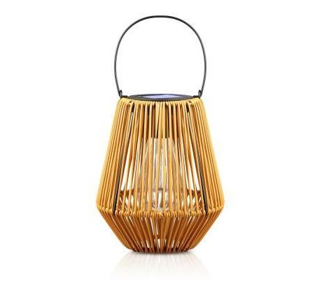 JX21-Bambus | Bezdrôtová solárna lampa | Záhradná lampa s držiakom
