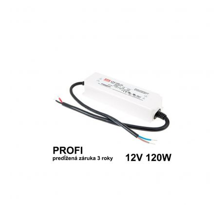 LED napájací zdroj 120W, 12V, IP67 - Vodeodolný MEAN-WELL