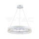 Dizajnové LED závesné svietidlo 25W s jedným kruhom 3000K 3000lm biele VT-7581 (V-TAC)