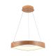 Dizajnové LED závesné svietidlo drevo+biela D500 VT-7974 (V-TAC)