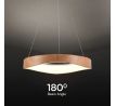 Dizajnové LED závesné svietidlo drevo+biela D500 VT-7974 (V-TAC)