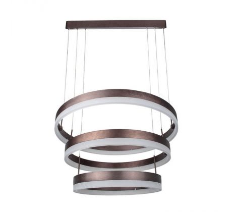 Závesné LED svietidlo okrúhle 92W, 3000K, stmievateľné, hnedé VT-82-3D (V-TAC)