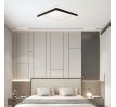 Dizajnové stropné LED svietidlo 42W 4000K 4400lm stmievateľné čierne VT-7758 (