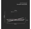 Dizajnové závesné LED svietidlo 45W, 3000K, stmievateľné čierne VT-7771 (V-TAC)