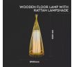 Stojanové svietidlo Wood 150cm E27 prírodné VT-4150 (V-TAC)