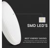 Stropné LED svietidlo 18W 4000K IP44 1830lm biele 250x63 VT-8618-N (V-TAC)