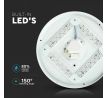 Stropné LED svietidlo Milky 12W, CCT, 1200m, biele VT-8412 (V-TAC)