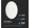 Závesné LED svietidlo okrúhle 85W, 4000K, stmievateľné, biele VT-85-3D (V-TAC)