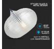 Závesné svietidlo Diamond Cut 350 E27 transparené VT-7350 (V-TAC)