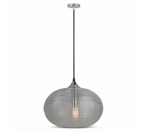 Závesné svietidlo Diamond Cut 350 E27 transparené VT-7350 (V-TAC).1