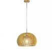 Závesné svietidlo Wood okrúhle E27 prírodné VT-3200 (V-TAC)
