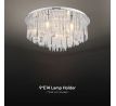 Dizajnové LED stropné krištáľové svietidlo D600 E14 VT-7970 (V-TAC)