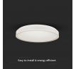 Dizajnové stropné LED svietidlo 18W 4000K 1280lm stmievateľné VT-7779 (V-TAC)