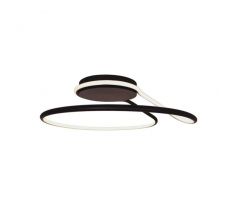 Dizajnové stropné LED svietidlo 54W 4000K 5330lm stmievateľné čierne VT-7762 (V-TAC)