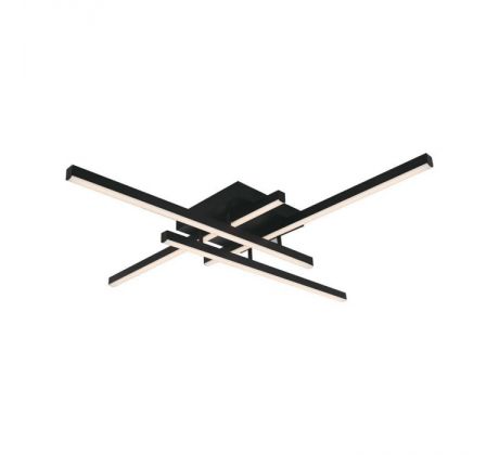 Dizajnové stropné svietidlo 38W LED 3000K 4100lm 850*850*105MM čierne VT-7915 (V-TAC)