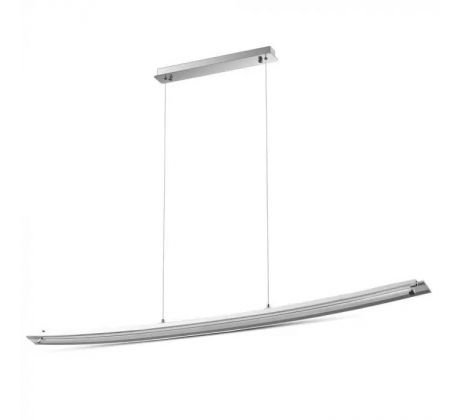 Dizajnové závesné LED svietidlo 18W, 4000K, 1350lm, sklo chróm VT-7020 (V-TAC)
