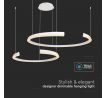Dizajnové závesné svietidlo 48W LED 3000K 5150lm 1100*800*1200MM Triak stmievateľné biele