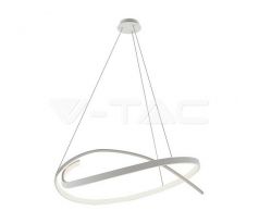 Dizajnové závesné svietidlo 48W LED 4000K 5150lm 800*1200MM Triak stmievateľné biele VT-