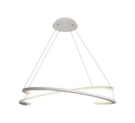 Dizajnové závesné svietidlo 48W LED 4000K 5150lm stmievateľné Triak biele 800*1200MM VT-