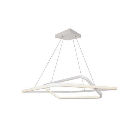 Dizajnové závesné svietidlo 50W LED 3000K 5150lm 600*600*1200MM biele stmievateľné VT-