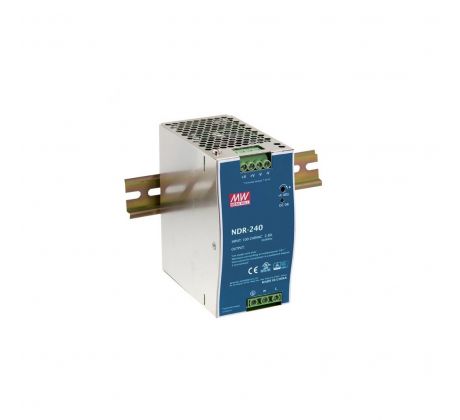 LED napájací zdroj 240W, 24V na DIN lištu MEAN-WELL
