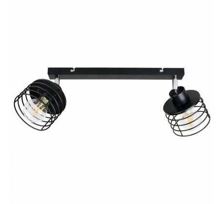 Nástenné/stropné svietidlo ISLA AD-LD-6386BE27M, 2x60W, E27, čierna (ORNO)