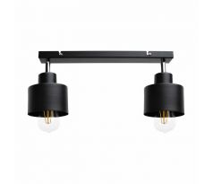 Nástenné/stropné svietidlo LISA AD-LD-6393BE27M, 2x60W, E27, čierna (ORNO)
