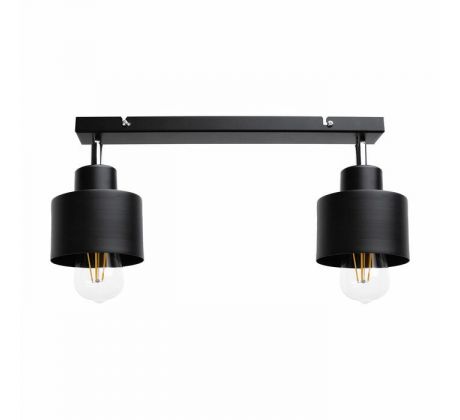 Nástenné/stropné svietidlo LISA AD-LD-6393BE27M, 2x60W, E27, čierna (ORNO)