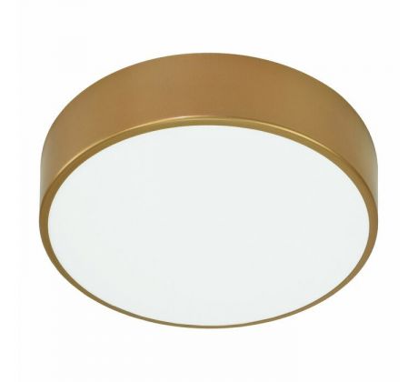 OVO ceiling light 6xE27, 6x24W, gold steel, matt glass diffuser, IP20, O 800