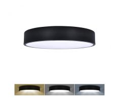 Solight LED stropné osvetlenie 3CCT, 36W, 2100lm, 30cm, 3000/4000/6000K, čierna