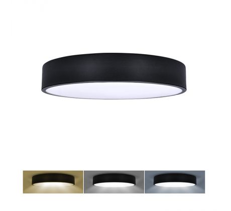 Solight LED stropné osvetlenie 3CCT, 36W, 2100lm, 30cm, 3000/4000/6000K, čierna