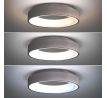 Solight LED stropné svetlo okrúhle Treviso, 48W, 2880lm, stmievateľné, s ovládačom, sivá