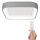 Solight LED stropné svetlo štvorcové Treviso, 48W, 2880lm, stmievateľné, s ovládačom, sivá