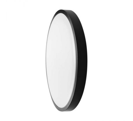 Stropné LED svietidlo 18W 3000K IP44 1830lm čierne okrúhle čip Samsung VT-8618 (V-TAC)