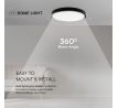 Stropné LED svietidlo 18W 3000K IP44 1830lm čierne okrúhle čip Samsung VT-8618 (V-TAC)