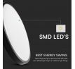 Stropné LED svietidlo 18W 4000K IP44 1830lm čierne štvorcové Samsung senz. ď.ovl. VT-8618S
