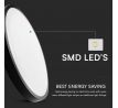 Stropné LED svietidlo 36W 4000K IP44 3820lm čierne okrúhle čip Samsung VT-8630 (V-TAC)