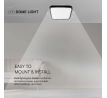 Stropné LED svietidlo 48W 3000K IP44 5160lm čierne štvorcové VT-8630 (V-TAC)