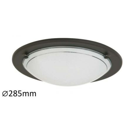 Stropné okrúhle svietidlo UFO 1xE27, Čierna (Rabalux)