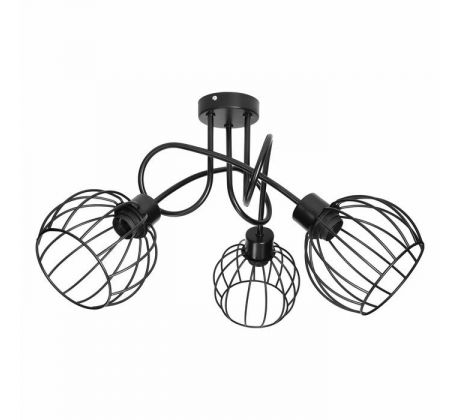 Stropné svietidlo MARBELLA, AD-LD-6351BE27M, 3x60W, E27, čierna (ORNO)