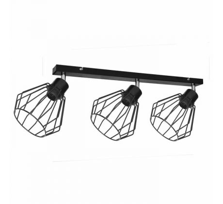 Stropné/nástenné svietidlo PINO AD-LD-6368BE27M, 3x60W, E27, čierna (ORNO)