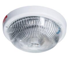 Svietidlo 7070T-ALFA/PL, biele, číre, 100W, E27, IP44,IK10